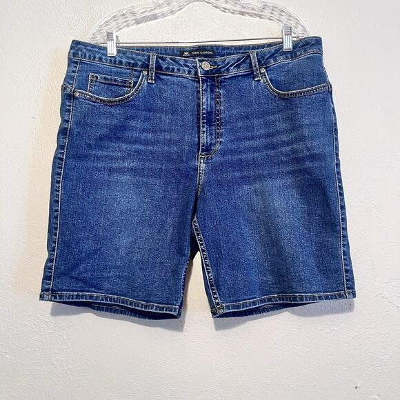 Lee Riders Shape‎ Illusions Slim Fit Midrise Bermuda Denim Jean Shorts Size 20M - Picture 1 of 7